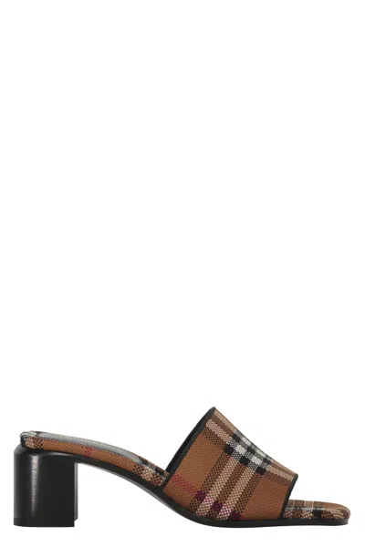 BURBERRY FABRIC MULES