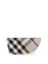 Burberry Fabric Wallet With Check Motif, Closure With Zip, Leather Lining And Asymmetric Profile