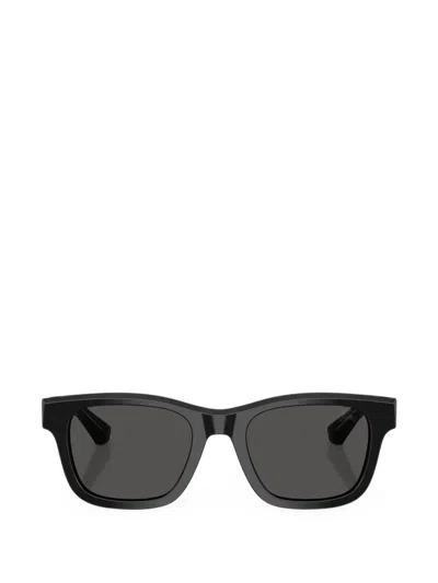 Burberry Faceted Square-frame Sunglasses In Black