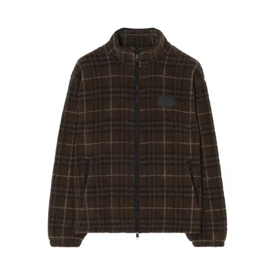 Pre-owned Burberry Fairfax Chk Nq Jackets 'sepia Brown' | Men's Size L
