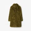 Burberry Button Front Long Coat In Acre
