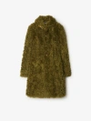 Burberry Button Front Long Coat In Acre