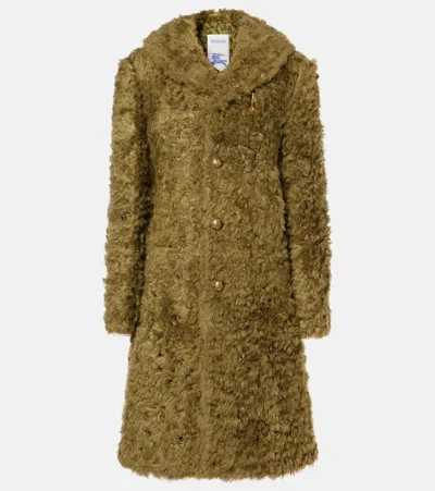 BURBERRY FAUX FUR COAT