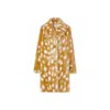 Burberry Faux Fur Coat In Multi