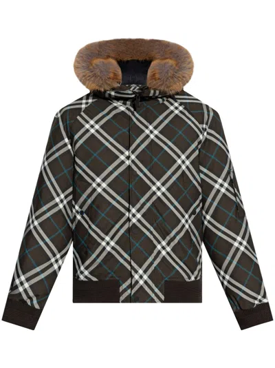BURBERRY CHECKED PADDED JACKET
