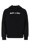 Burberry Black Cotton Sweatshirt In Black