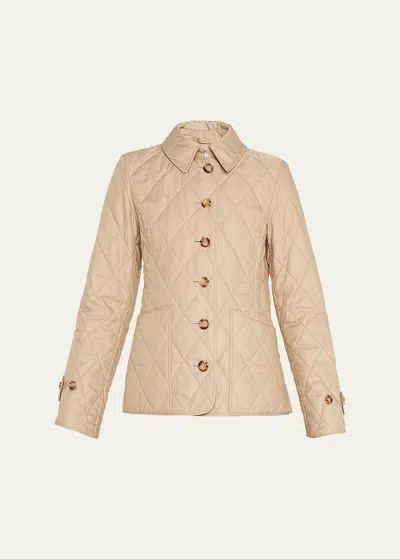 Burberry Fernleigh Diamond Quilted Jacket In New Chino