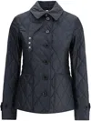 Burberry Diamond-quilted Thermoregulated Jacket In Blue