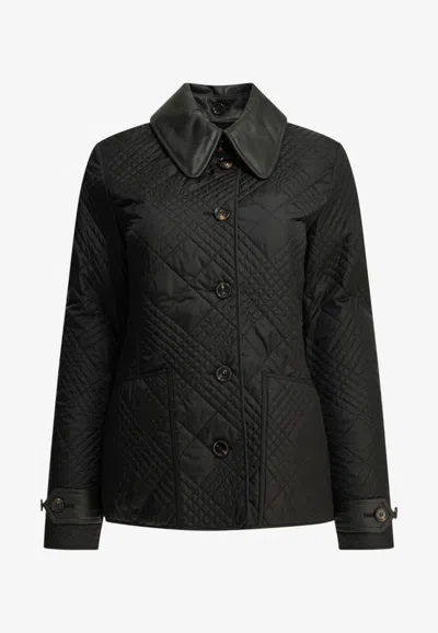 Burberry Fernleigh Quilted Jacket In Black