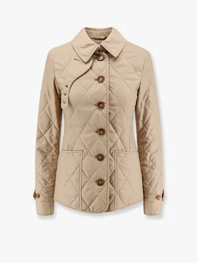 BURBERRY FERNLEIGH QUILTED JACKET WITH CHECK LINING