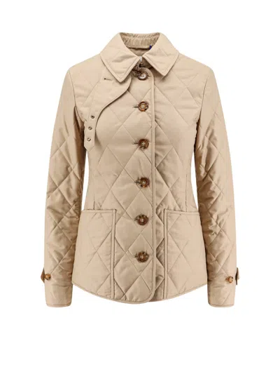 BURBERRY FERNLEIGH QUILTED JACKET WITH CHECK LINING