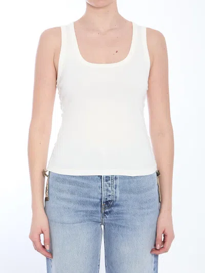 Burberry Cotton Festival Tank Top In White