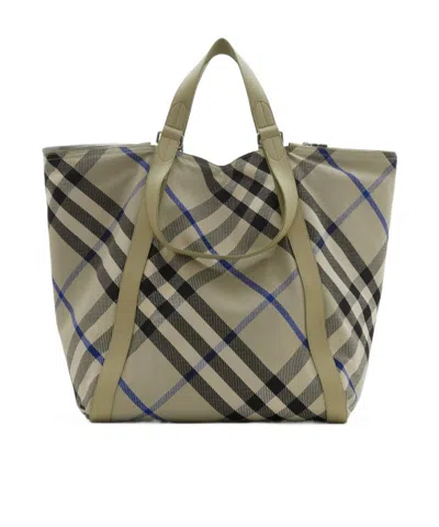 Burberry Festival Tote Bag In Gray