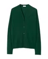Burberry Fine-knit Wool Cardigan In Green