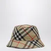 Burberry Fishermans Hat With Check Pattern