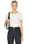 Burberry Fitted Tee In White
