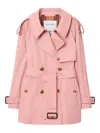 Burberry Fitzrovia Trench Coat In Pink