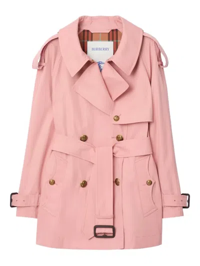Burberry Fitzrovia Trench Coat In Pink