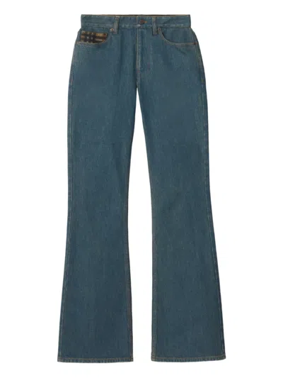 Burberry Five-pocket-jeans Mit Patch In Blue