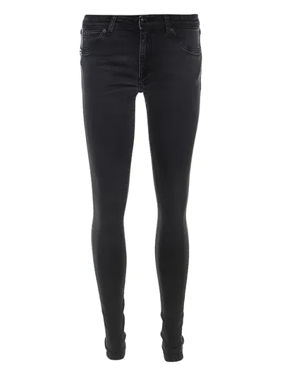 Pre-owned Burberry Five-pocket Skinny Jeans In Grey