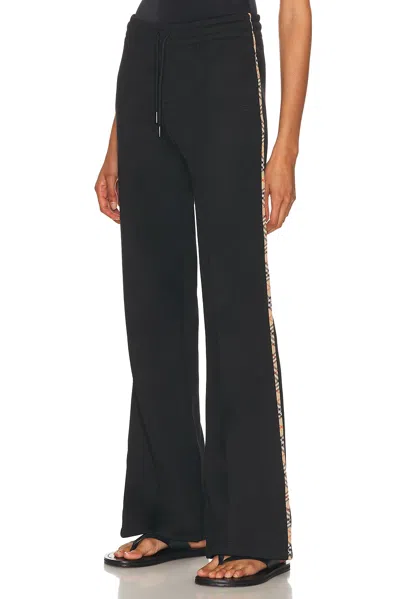 Burberry Flare Trouser In Black