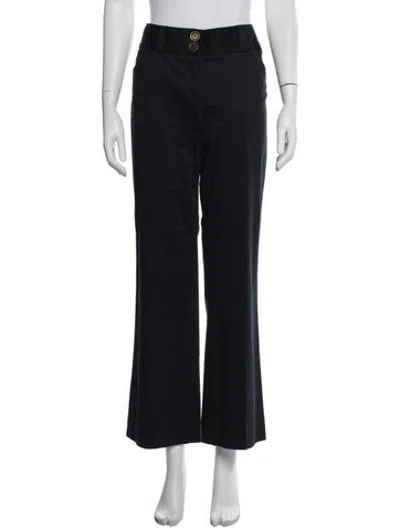 Pre-owned Burberry Flared Pants In Blue