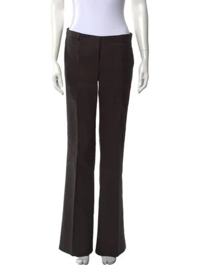 Pre-owned Burberry Flared Pants In Brown
