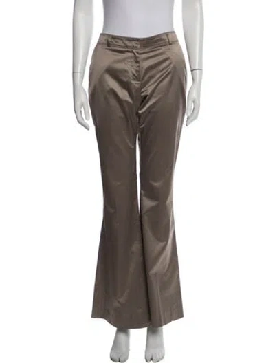 Pre-owned Burberry Flared Pants In Neutral