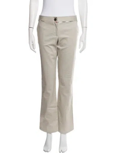 Pre-owned Burberry Flared Pants W/ Tags In Neutrals