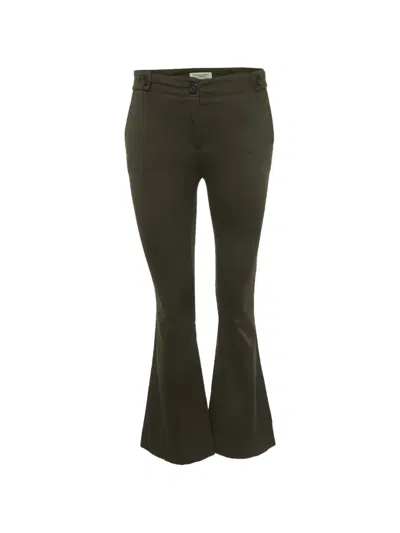 Pre-owned Burberry Flared Trousers In Green