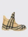 Burberry Beige Printed Rubber Ankle Boots In Beige