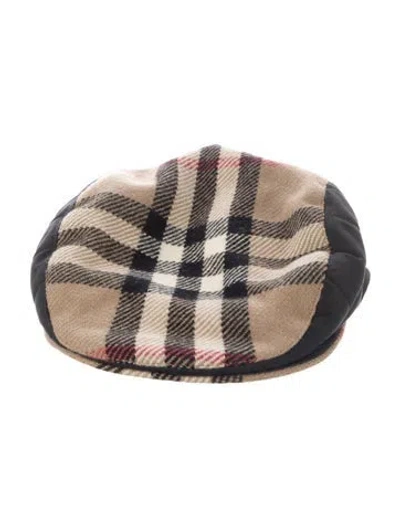 Pre-owned Burberry Flat Cap In Neutrals