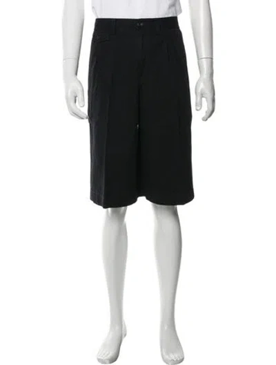 Pre-owned Burberry Flat Front Shorts In Black