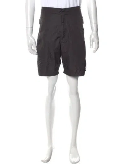 Pre-owned Burberry Flat Front Shorts In Black