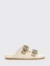 Burberry Checked Canvas Jacquard-trimmed Suede Sandals