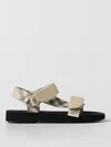 BURBERRY FLAT SANDALS BURBERRY WOMAN COLOR BEIGE,F80972022