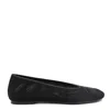 Burberry Mesh Ballerinas With Ekd Detail In Black