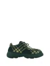 Burberry Embroidered Fabric Creeper Lace-up Shoes In Green