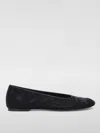 Burberry Mesh Fabric Ballerinas In Schwarz