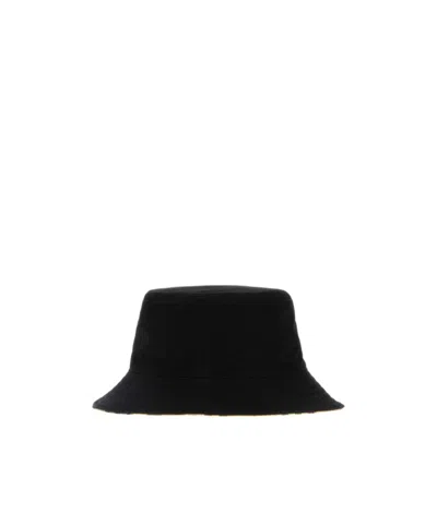 Burberry Flat-top Bucket Hat In Black
