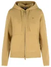 Burberry Flax Cashmere Blend Sweatshirt In Neutral