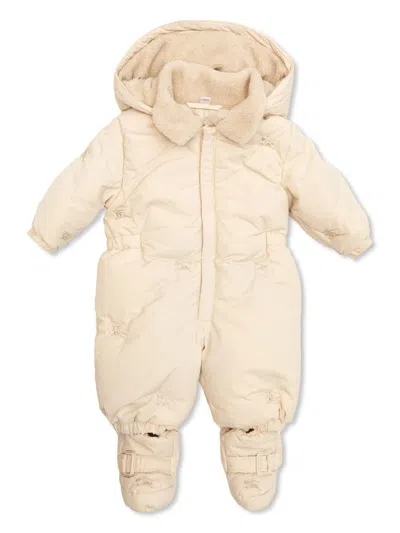 Burberry Babies' Fleece-lining Ski Suit In Neutrals