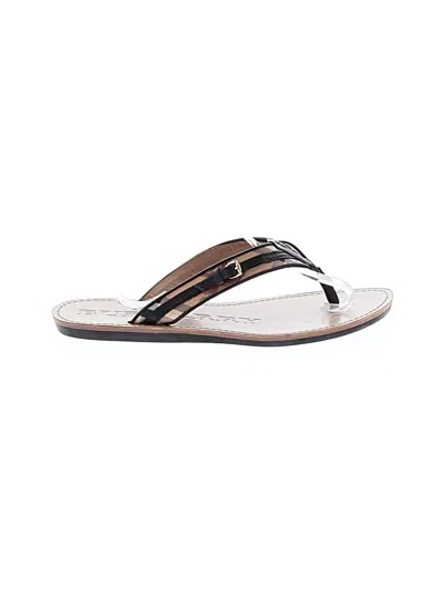 Pre-owned Burberry Flip Flops In Tan