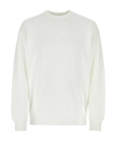 Burberry White Cotton Sweatshirt