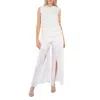 Burberry Floral Embroidered Lace Trousers In White