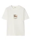 Burberry Floral-embroidered T-shirt In White