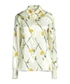 Burberry Floral Pattern Shirt In Multi