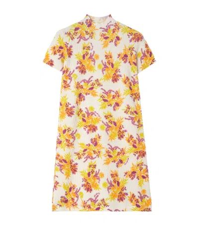 Burberry Floral Short-sleeved Dress In Multi