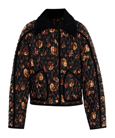 BURBERRY BURBERRY FLORAL PRINTED QUILTED JACKET