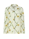 BURBERRY BURBERRY FLORAL PRINTED SLEEVED SHIRT